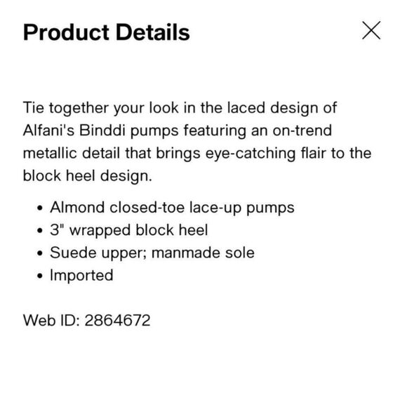 Alfani Prima Binddi Lace Up Pumps Block Heel Black Suede SZ 6.5 Whimsigoth Vamp - Picture 10 of 10